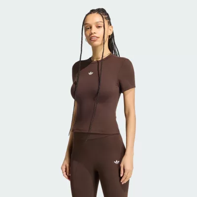 Adidas Koszulka Essentials z poliestru z krótkim rękawem