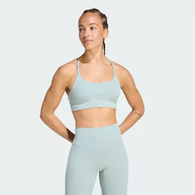 Biustonosz adidas All Me Light Support Rib Bra Long Line