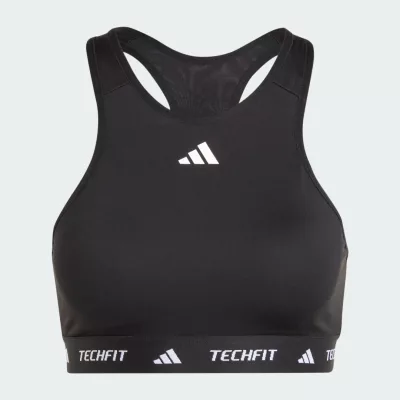 Adidas Biustonosz o średnim wsparciu z zabudowanym dekoltem TECHFIT