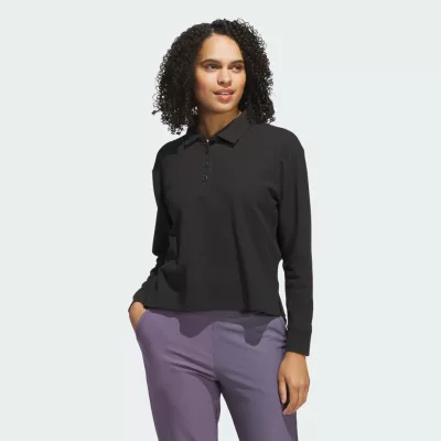 Adidas Beyond The Course Long Sleeve Loose Polo Shirt