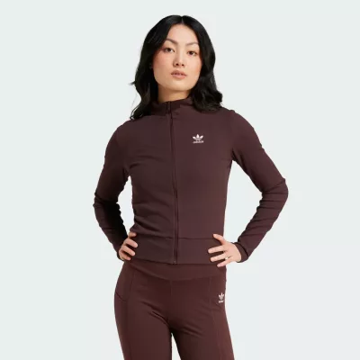 Adidas Essentials Ribbed Full-Zip Track Top