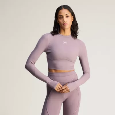 Krótka koszulka treningowa z długim rękawem adidas by Stella McCartney