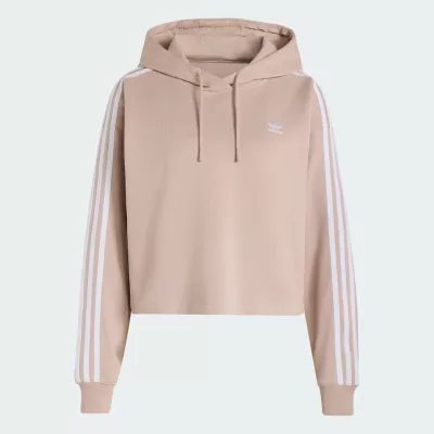Adidas Adicolor 3-Stripes Short Hoodie