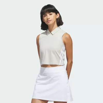 Adidas Koszulka polo Beyond The Course Twistknit o skróconym fasonie