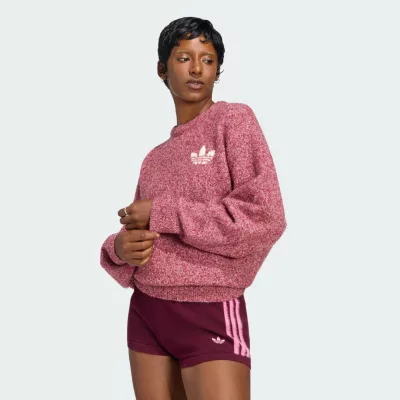 Adidas Bluza z okrągłym dekoltem z dzianiny boucle ESSENTIALS