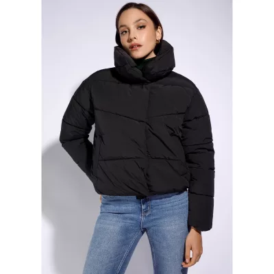 Wittchen Damska kurtka oversize pikowana czarna