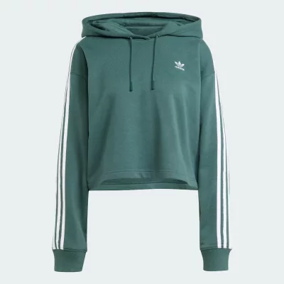 Adidas Adicolor 3-Stripes Short Hoodie