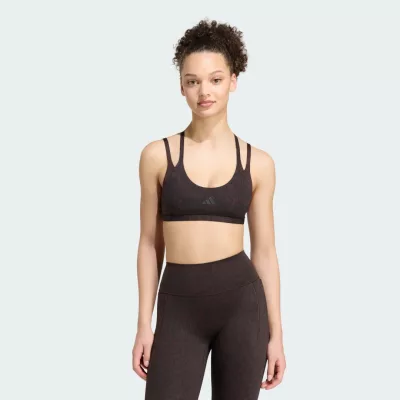 Adidas Biustonosz o lekkim wsparciu Optime Workout Snake Strappy