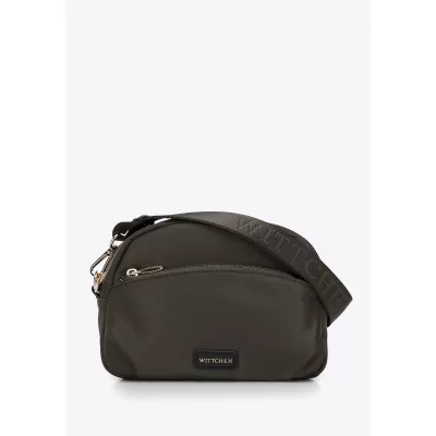 Wittchen Damska torebka crossbody z nylonu zielona