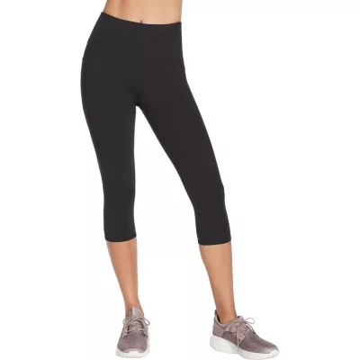 Skechers Go Walk High Waisted Capri Short W2CP2-BLK