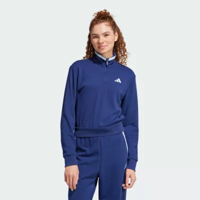 Adidas Bluza dresowa Essentials Color Pop French Terry Crop Quarter-Zip