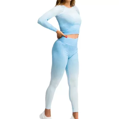 GymHero Ombre Rushguard Longsleeve LONG-BABYBLUE