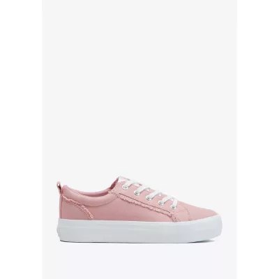 Wittchen Damskie sneakersy z tkaniny różowe