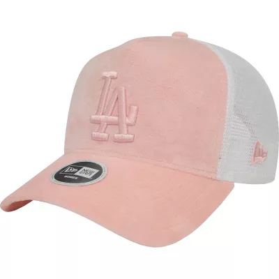 New Era Wmns LA Dodgers Velour Trucker Cap 60435011