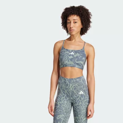 Adidas Aeroreact Training Light Support 3-Stripes Bra