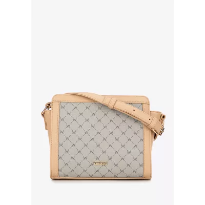 Wittchen Damska crossbody w monogram beżowa