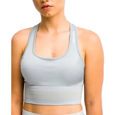 GymHero Stripes Bra BRA-GRAPHITE