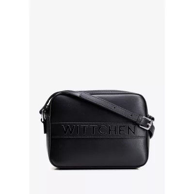 Wittchen Skórzana torebka crossbody pudełkowa czarna