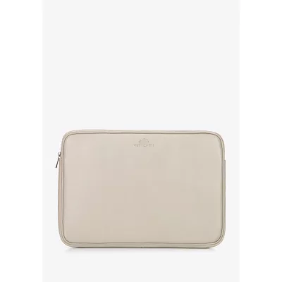 Wittchen Pokrowiec na laptopa 15,6” ze skóry naturalnej beżowy