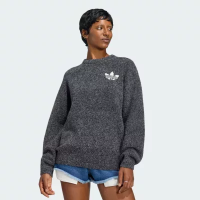 Adidas Bluza z okrągłym dekoltem z dzianiny boucle ESSENTIALS