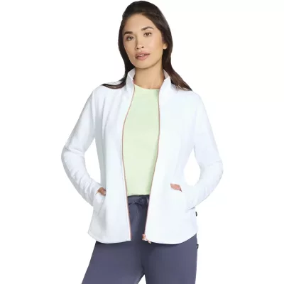 Skechers The Hoodless Hoodie GoWalk Shine Jacket JA78-WHT