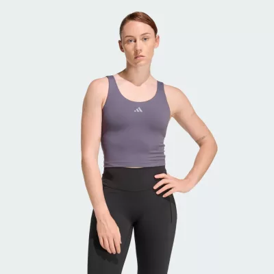 Adidas Koszulka bez rękawów 3 Stripes Studio All Me Light Support