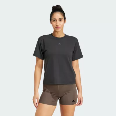 Adidas PrimeLift Back-Cutout 3-Stripes T-Shirt