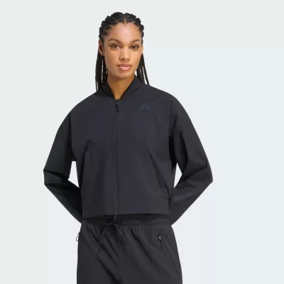 KURTKA TYPU BOMBER Z TKANINY PLECIONEJ ADIDAS Z.N.E.
