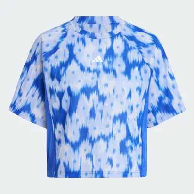 Adidas Koszulka Train Essentials Allover Print Flower Tie-Dye