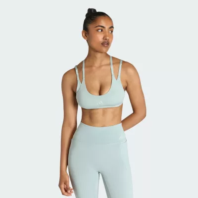 Adidas Biustonosz z lekkim wsparciem do ćwiczeń Optimé z paskami z tyłu