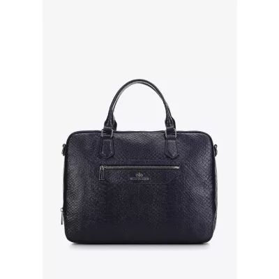 Wittchen Damska torba na laptopa 13" ze skóry croco