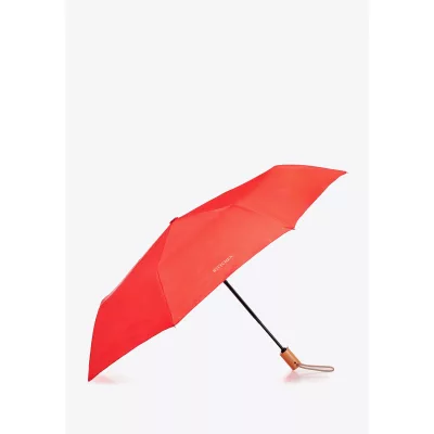 Wittchen Parasol automatyczny z drewnianą rączką czerwony