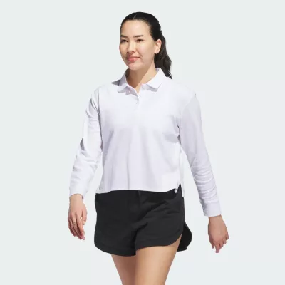 Adidas Beyond The Course Long Sleeve Loose Polo Shirt