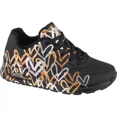 Skechers Uno-Metallic Love 155523-BKGD