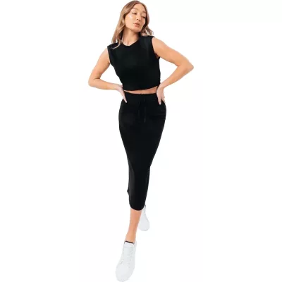 Justhype Sweat Midi Skirt Loungewear Set LABON008