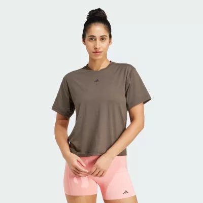 Adidas PrimeLift Back-Cutout 3-Stripes T-Shirt
